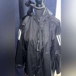 adidas Black Jacket with White RUNNING Trim